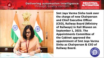 Jaya Varma Sinha appointed Chairperson and CEO, Railway Board