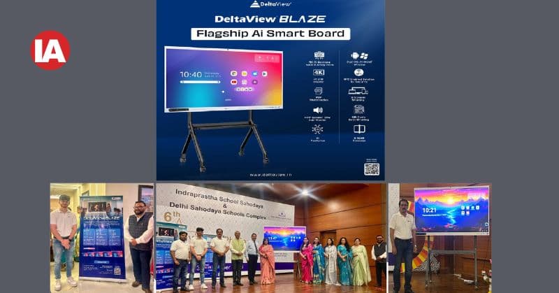 The DeltaView Blaze Smart Board at the Savitribai Phule Samman 2025 awards ceremony