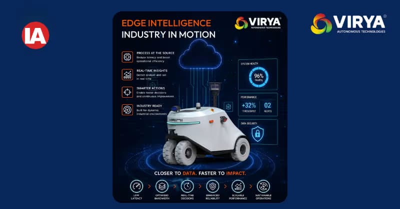 The robot effectively becomes a mobile edge-computing platform