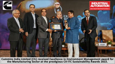 Cummins India wins Excellence in Environment Management award at CII-ITC Sustainability Awards 2022