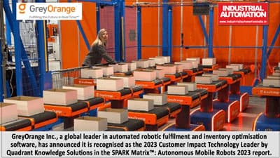 GreyOrange named the leading global autonomous mobile robot (AMR) vendor in 2023