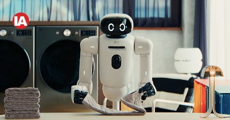 LG CLOiD is a robot that uses AI and vision-based technology