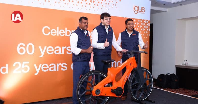 Bicycle made from recycled plastic waste