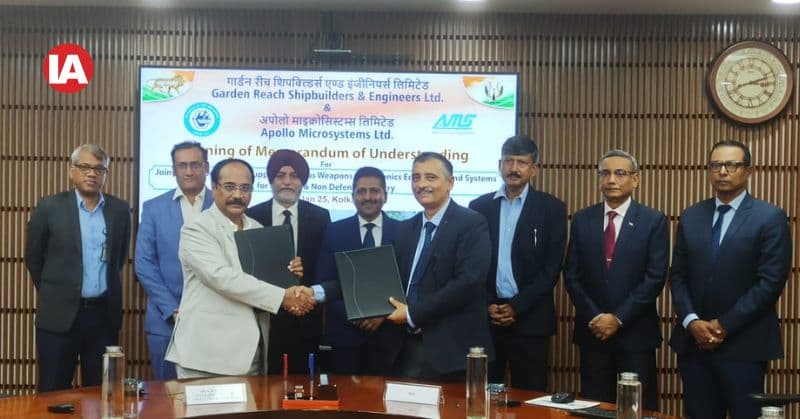 GRSE signs MoU with Apollo Micro Systems