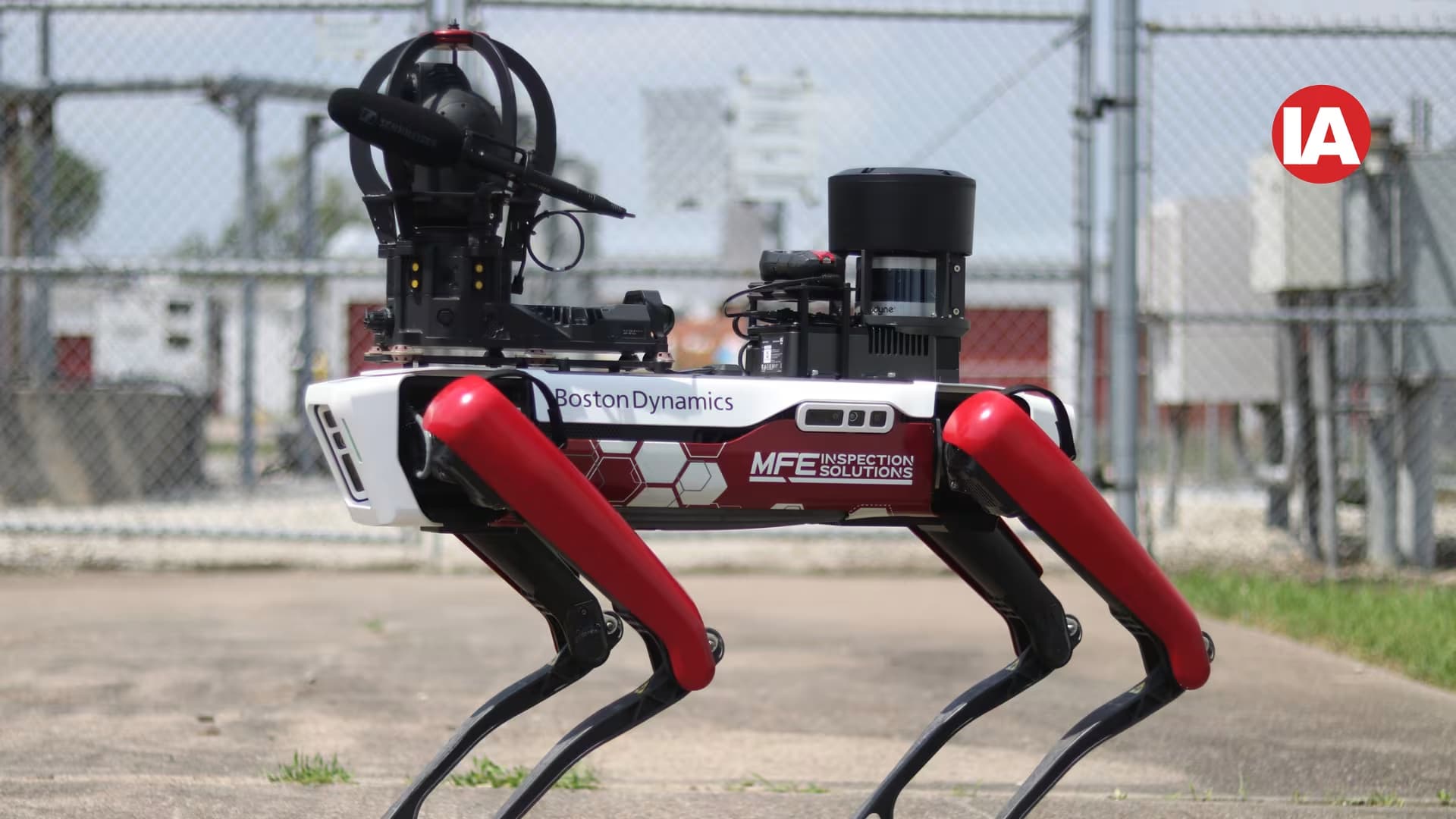 Boston Dynamics' Spot robot dog outfitted with Blackline safety gas detector