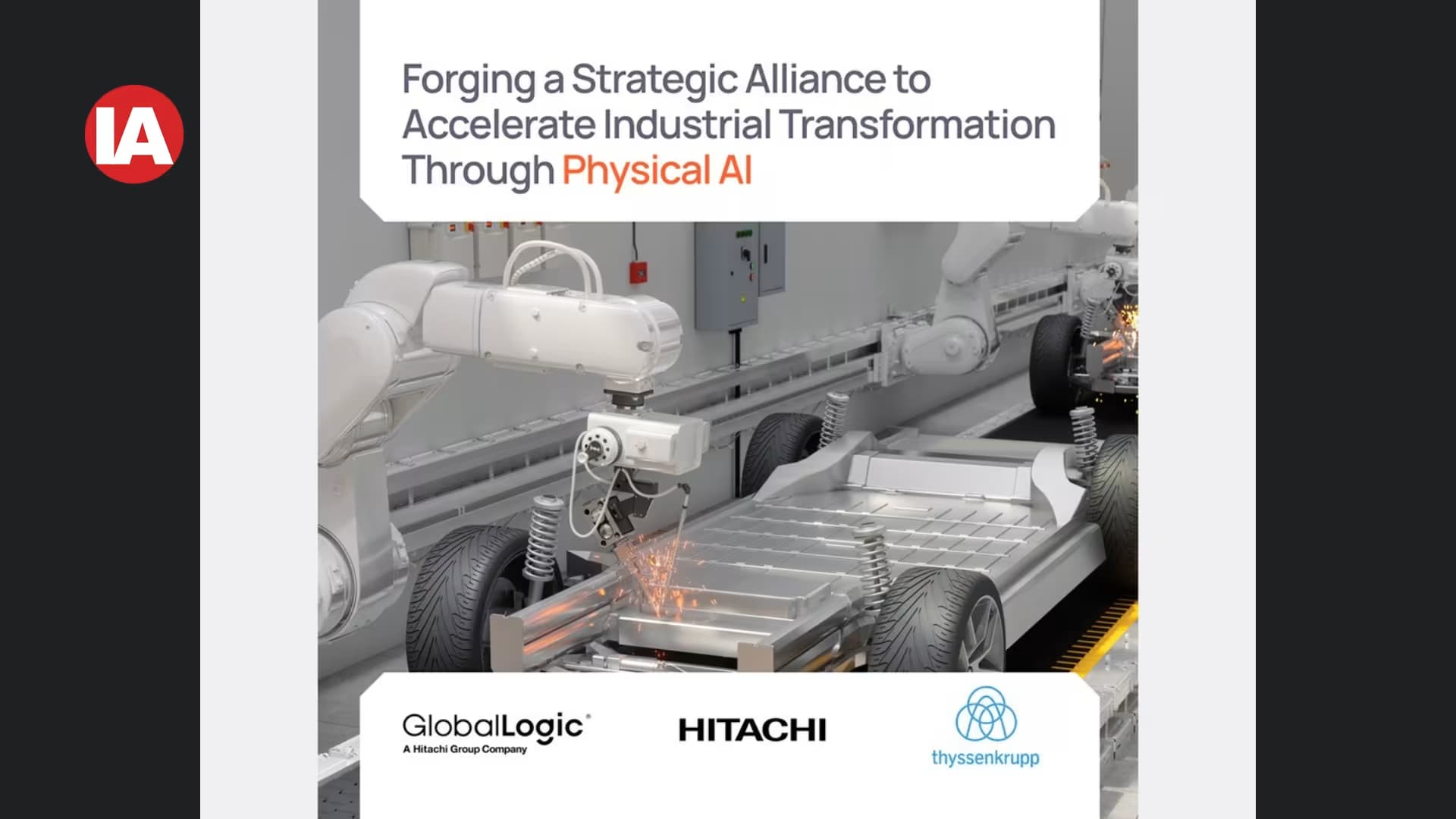 thyssenkrupp and GlobalLogic forge strategic alliance to accelerate industrial transformation through Physical AI