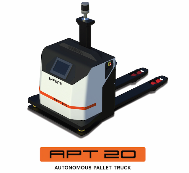 Autonomous pallet truck with 2-ton lifting capacity for warehouse and factory automation