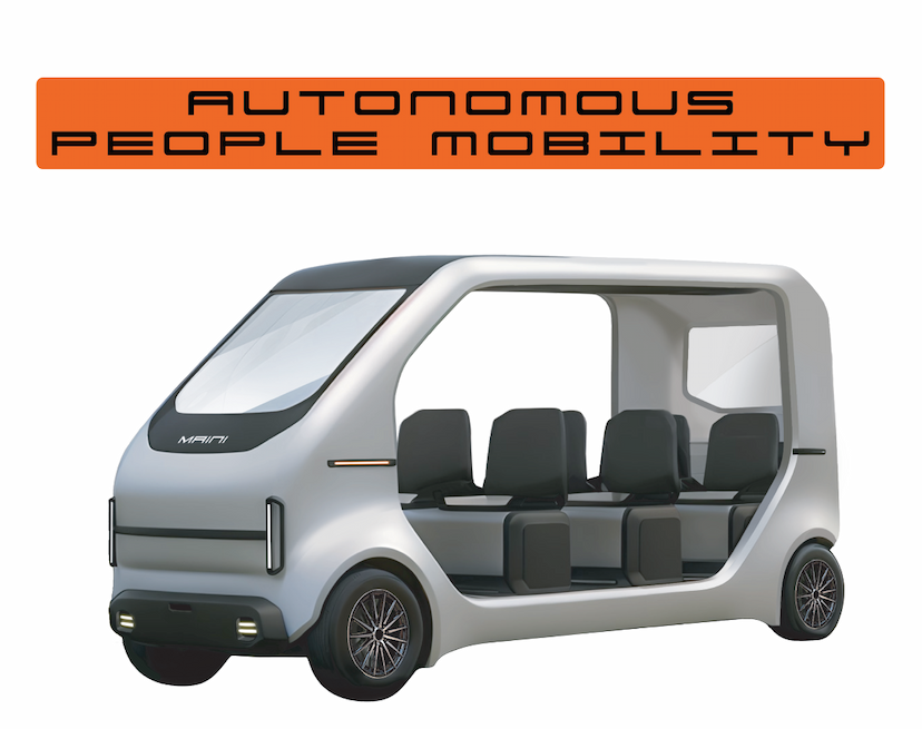 Autonomous people mobility platform with drive-by-wire technology and 360-degree perception