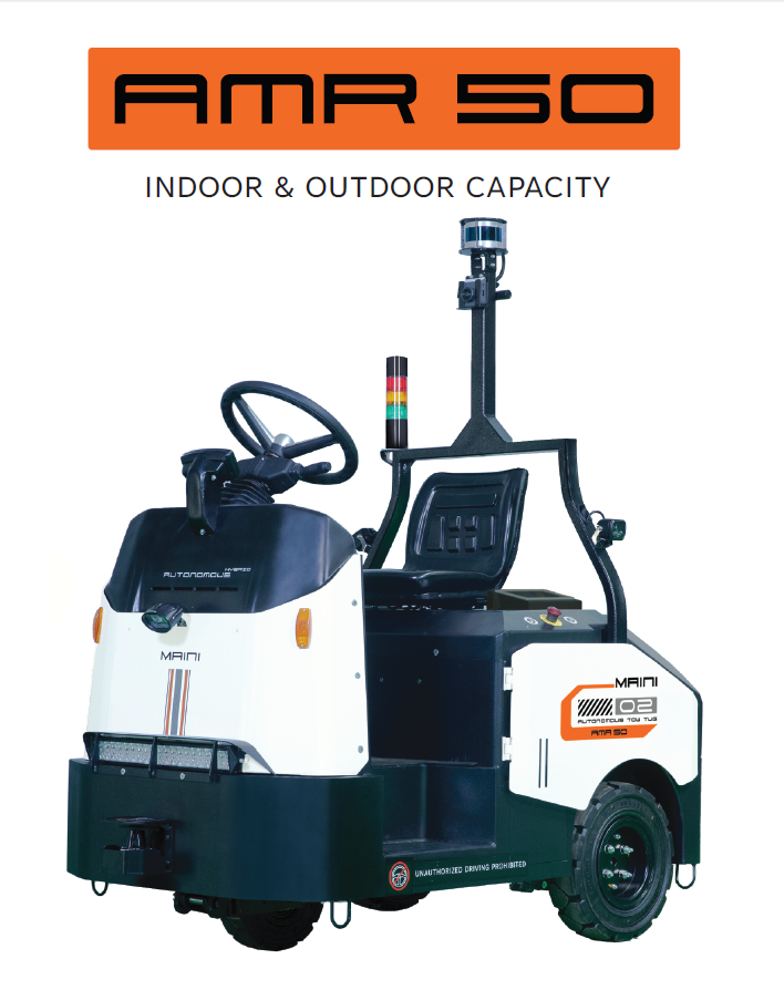 AMR 50 heavy-duty autonomous mobile robot for indoor and outdoor material handling
