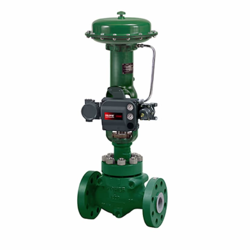Fisher™ Control Valves + FIELDVUE™ Digital Valve Controllers